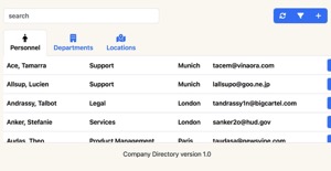 Company directory project